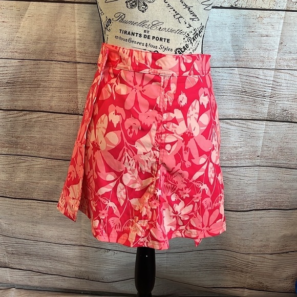 RipSkirt Hawaii Wrap Skirt CoverUp Size XL Length 1 Floral 15” Pockets Vacation - Picture 5 of 8